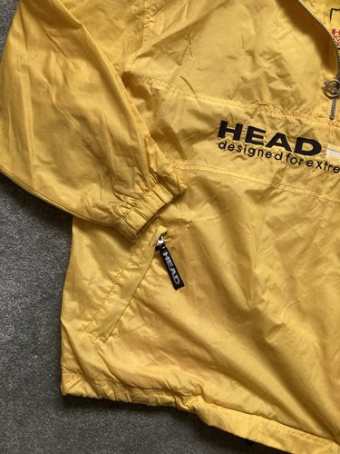 Giacca Head Max Austria uomo media oversize gialla con cappuccio Extreme Cagoul - Foto 7 di 10