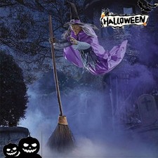 Halloween Decorations Outdoor - 6 ft Animated Hovering Witch Animatronics UK