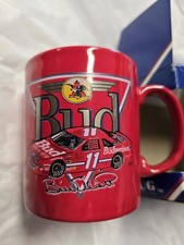 Bill Elliott Budweiser # 11.  Ceramic Coffee Mug By Hunter. NIB.   T113