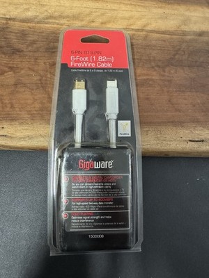 RadioShack GIGAWARE 6 FOOT FIREWIRE CABLE 9-PIN TO 9-PIN (1.82 m)