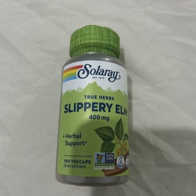 Solaray Slippery Elm Bark 400mg 100 Capsule Exp/9/2028