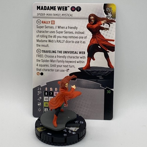 Marvel Heroclix Madame Web 051 Spider-Man Beyond Amazing Set SR Super Rare