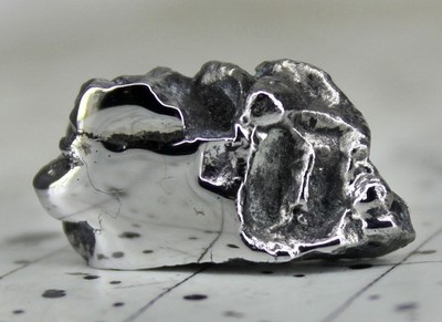 Meteorites - Iron Meteorite 13.0g Mirror Polished Thick Slice