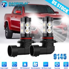 For 2004-2014 Ford F 150 - 6000K white LED Fog Light Bulbs Combo 2x 9145