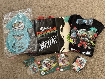 SDCC 2026 Splatoon Raiders Squid Tote Bag Glasses Foam Hat Patch Promo Shirt