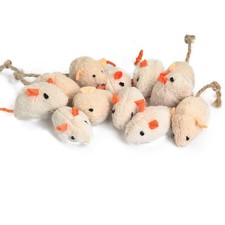 12 PCS Plush Mice Toys Cats Kitten Catnip Colors Varies Interactive Fun Toy