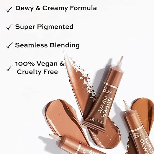 Makeup Revolution- Superdewy Liquid Bronzer-Fair to Light (Light Skin Tones) | D - Image 2 of 4