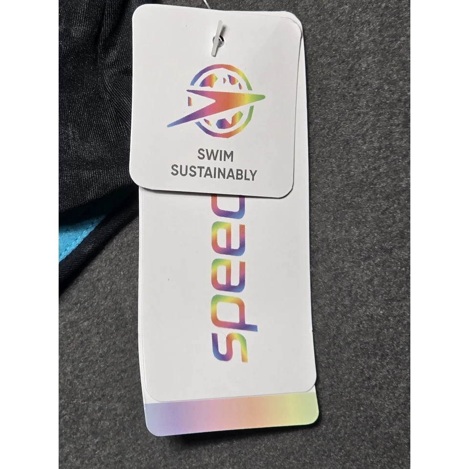 Parte inferior de bikini Speedo XL traje de baño antracita negro cocodrilo precio de venta sugerido por el fabricante 45 $ nuevo con etiquetas Foto 3 de 4