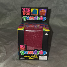 Schylling Nee Doh Gumdrop Super Solid Squish Squeeze Toy Pink MPN 26090HY
