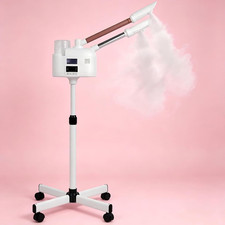 Professional Facial Steamer, 2 in 1 Facial Steamer with Ozone and Hot  Cold Mis