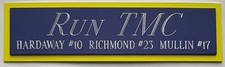 RUN TMC WARRIORS NAMEPLATE FOR AUTOGRAPHED SIGNED BASKETBALL-JERSEY-PHOTO-FLOOR