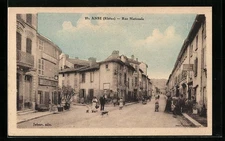 CPA Anse, Rue Nationale, vue de la rue 
