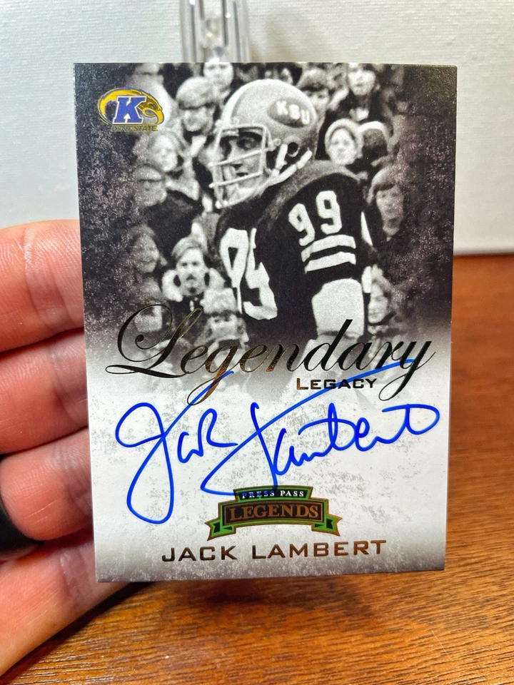 2008 Press Pass JACK LAMBERT Legendary ON CARD AUTO #/99 Gold Legacy Steelers💎 - Image 3 of 4