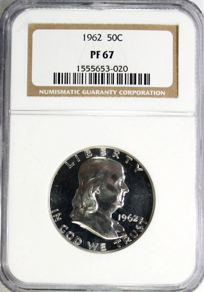 Proof PR 67 Graded 1962 Franklin Half Dollars (1948-1963) for sale