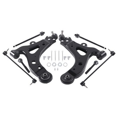 FWD Front Lower Control Arms Sway Bar Tie Rod For 2005-09 Chevy Uplander Montana