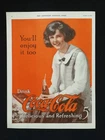 Vintage 1923 Coca-Cola Delicious & Refreshing Full Page Original Ad 526
