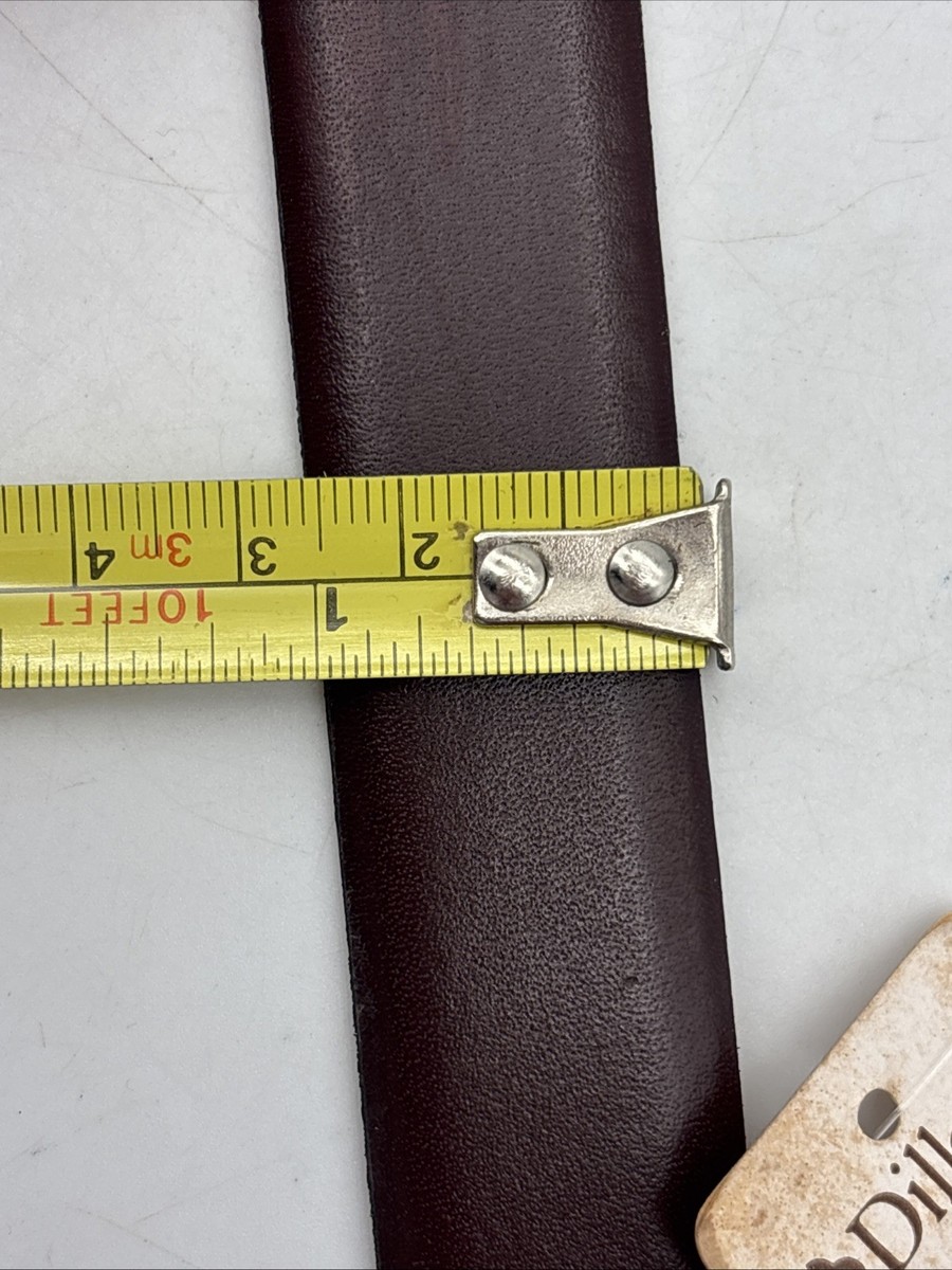 vintage Christian Dior Leather belt 218585 Brown/burgundy Size 34