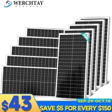 100W 200W 400W 1000Watt 12V Monocrystalline Solar Panel Home RV Camping Off Grid