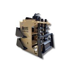 Bucket Bunker Auger Mini Skid Steer Attachment Rack