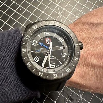 Luminox SXC Space GMT 45.5mm Carbon Quartz 5020 Men s Watch in VG Condition
