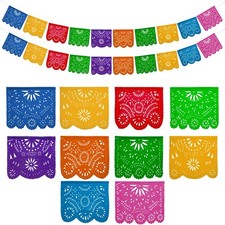 Papel Picado Banner 2-pk - Mexican Party Banners - Fiesta Party Decorations ...