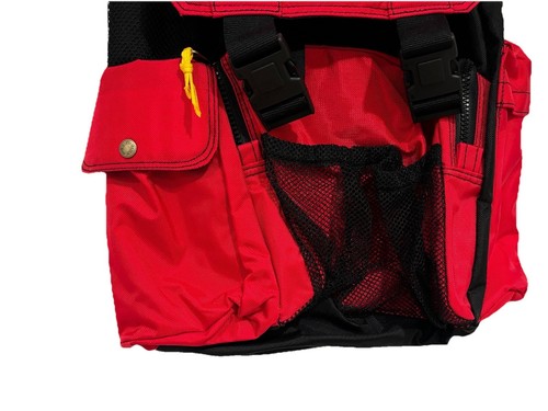 Marlboro Adventure Team Gear 90s VTG Red Black Camping Hiking Shoulder Backpack - Picture 3 of 14
