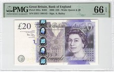 Great Britain 20 Pounds 2006 P-392a PMG 66 EPQ