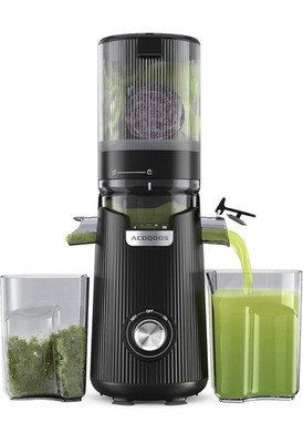 ACOQOOS Juicer Machines 5.3 Wide Chute for Whole Fruit and Vegetable 1.8L Black