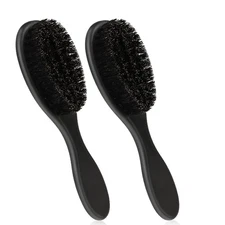 2 Pcs Hair Brush, Barber Slick Back Brushes Beard 15.6 x 4.1 x 2.6 cm 