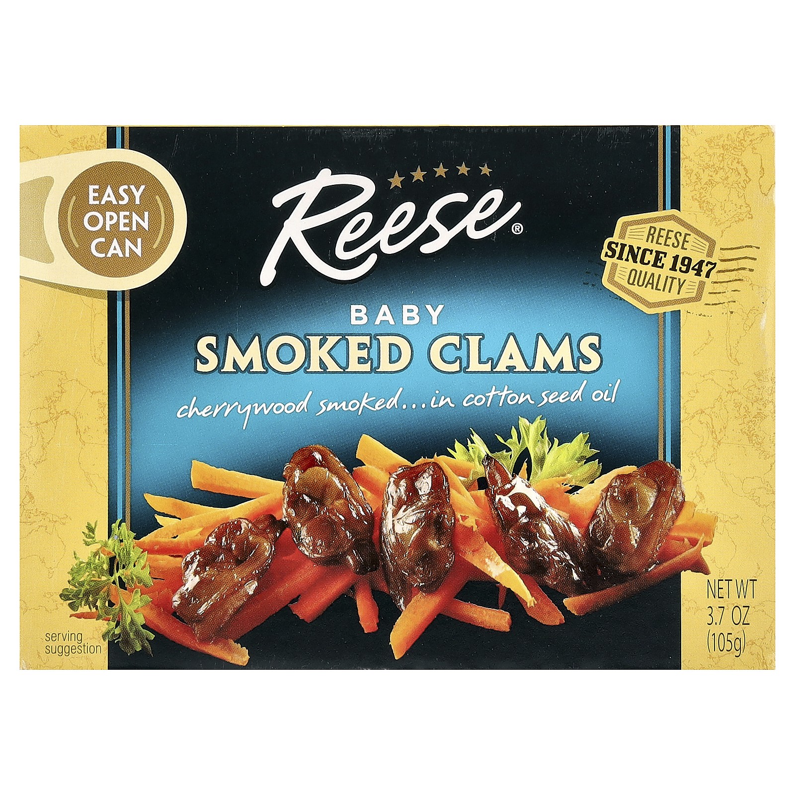 Моллюски молодого копчения, 3,7 унции (105 г)