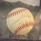Frank Robinson Autographed Baseball Take To Auction Authentication