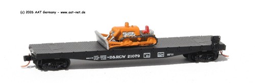 MTL MicroTrains N 04500380 - 50` Flatcar w/load D&RGW #21079; aga NEW, ohne OVP | Condition: Gebraucht