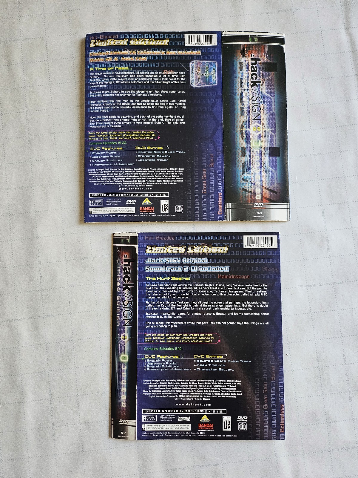 .hack//SIGN Ver. 05: Uncovered (DVD, 2003, Limited Edition - Includes ...
