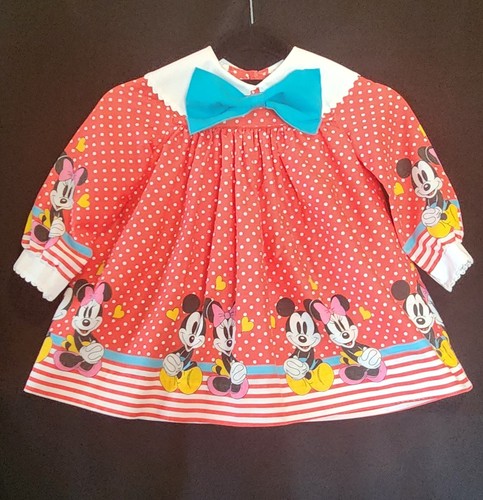 Vintage Girl's Dress, Size 4, Minnie's Corner by Youngland, Red/White Polkadots