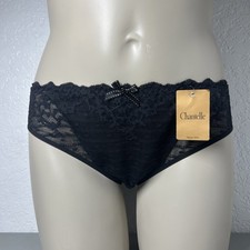 Chantelle Women's Rive Gauche Bikini Brief Panties XL Black Bow