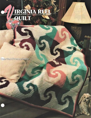 Virginia Reel Quilt    Annie's Attic Crochet Afghan Pattern Page