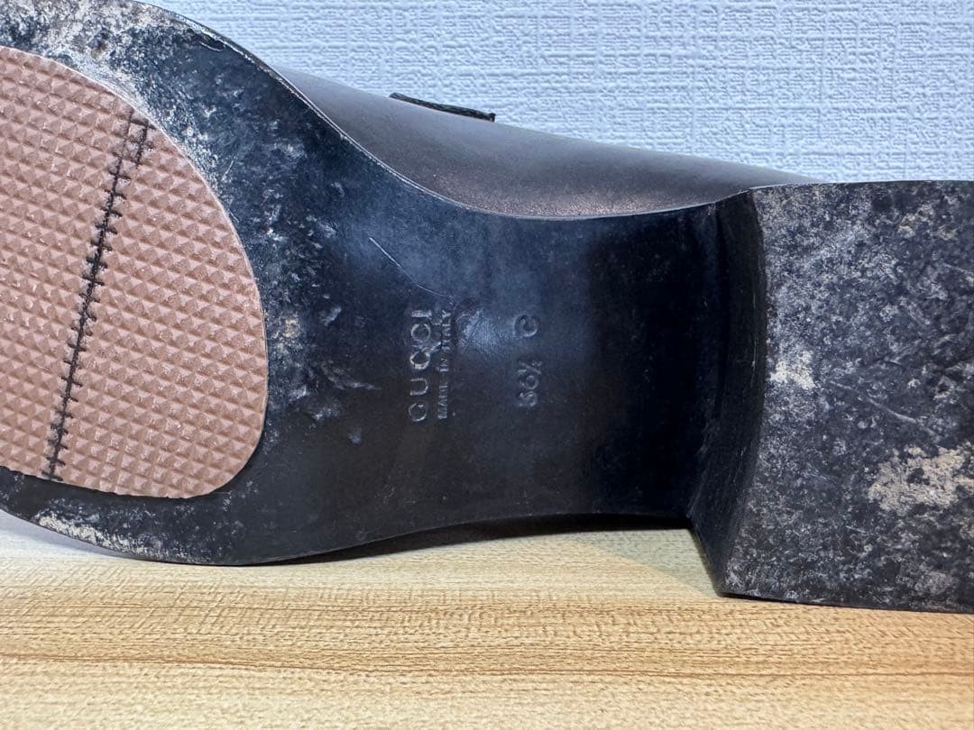 GUCCI Women's Loafers Horsebit Leather Black EU36.5/US6.5 120248c thumbnail 9