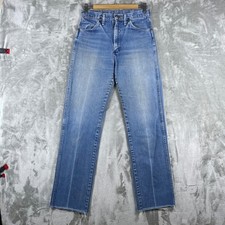 True Vintage 70s Wrangler 13MWZ Jeans Fits 28x31 Raw Hem Cowboy Cut Made in USA