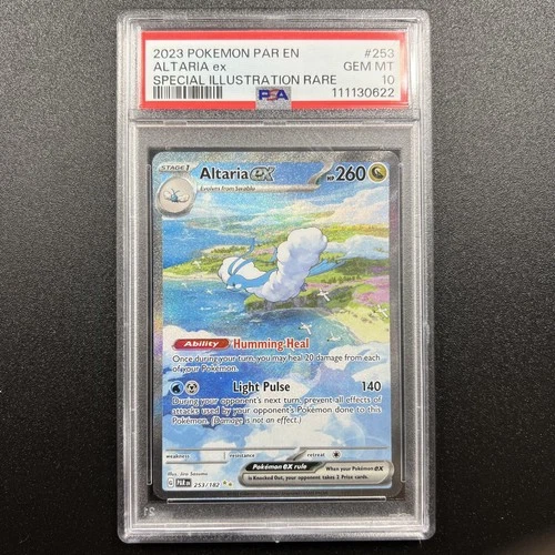 Altaria ex 253/182 PSA 10 SIR SV04 Paradox Rift PAR Pokemon English TCG CCG