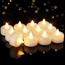 Flameless LED Tea Lights Battery Operated Candles Long Lasting Fake Electric