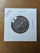 🟠1979 CANADA 25 CENT CANADIAN COIN DIME🟠TWENTY FIVE CENTS QUEEN ELIZABETH II🟠