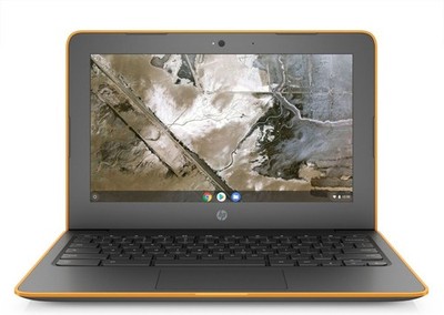 HP *Chromebook* 11A G6 EE, 32 GB, Orange, AMD A4-9120C, 11,6'', 4GB RAM, ChromeOS