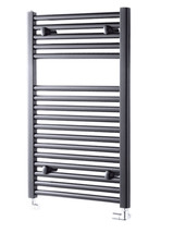 Pisa Anthracite Straight towel rail 600 x 800 BNIB