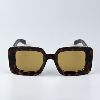 Gucci Women AUTHENTIC Sunglasses Havana Brown Square GG1718S  display picture 3