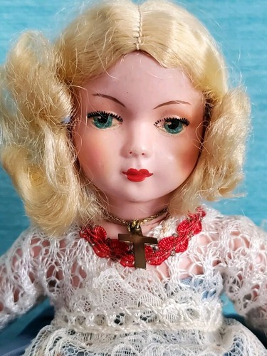 Vtg Gura Bruxelles Belgium Celluloid Doll Tagged Original Costume 9" - Picture 5 of 18