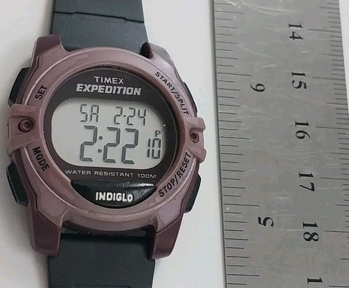 Timex Expedition Digital Quartz Watch CR2016 867 V7 C.A.T New Band New Battery - Picture 9 of 15