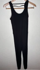 Koral Jet Jumpsuit Open Strappy Back Blackout Fabric Size S