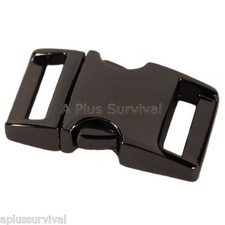 Gun Metal Color - 5/8" Metal - Curved Top Buckle for Paracord Survival Bracelets