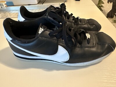 Nike Cortez Basic Black White Sneakers Men s Size 12