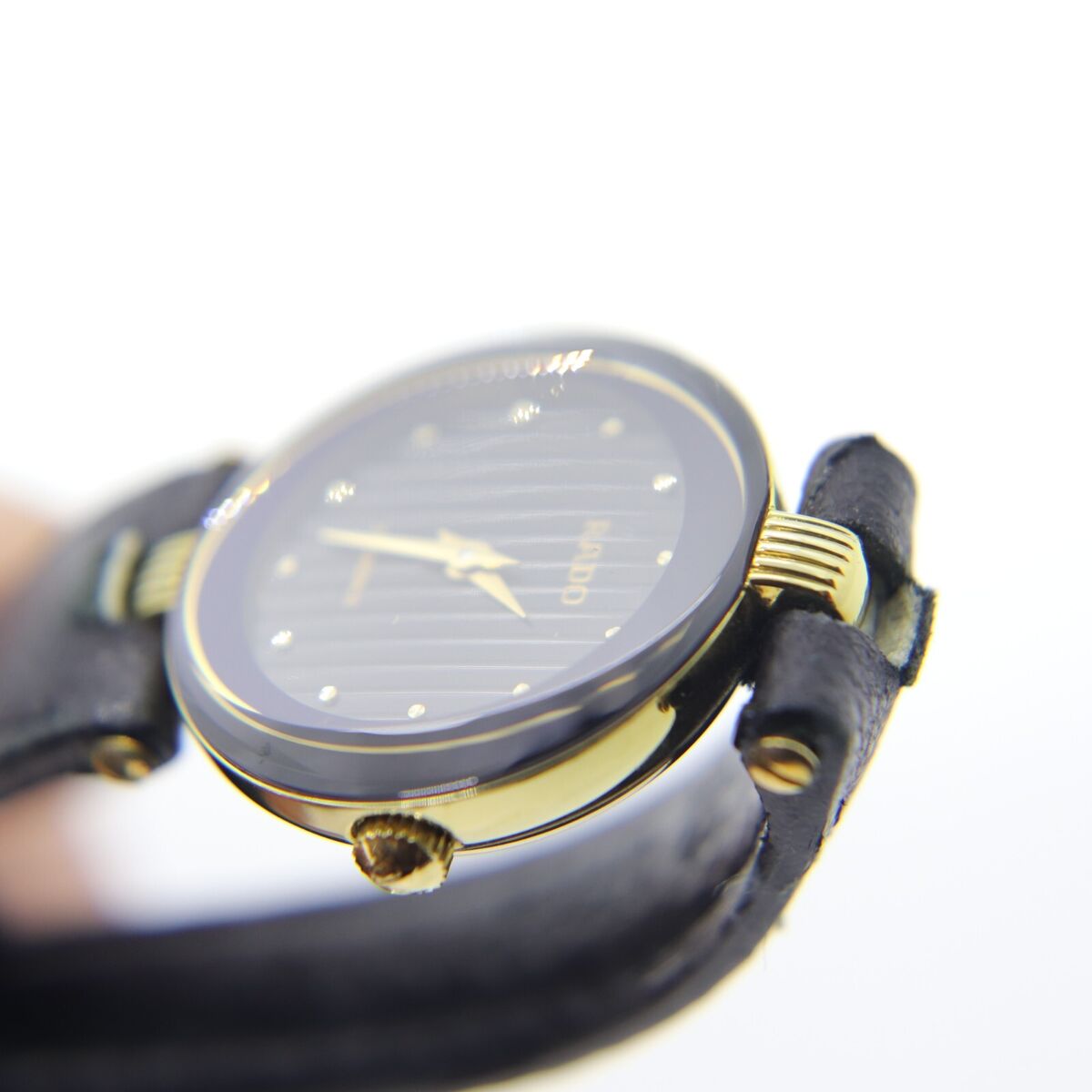 Rado Florence Watch Women's 23mm Quartz Vintage Round Black Rado Florence Watch Women's 23mm Quartz Vintage Round Black